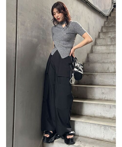 MURUA（ムルーア）の「エアプラットフォームソックサンダル（サンダル・レディース・ブラック/シルバー・22.5/24.5/23.5）」の19枚目の写真