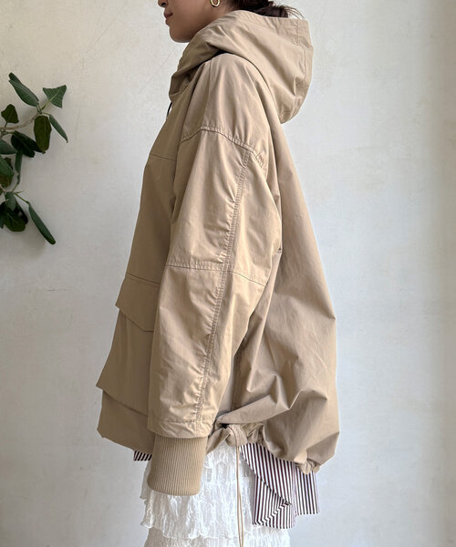 DouDou(ドゥドゥ)の「マンパMA1(その他アウター・レディース・ベージュ/ブラック・FREE)」の17枚目の写真