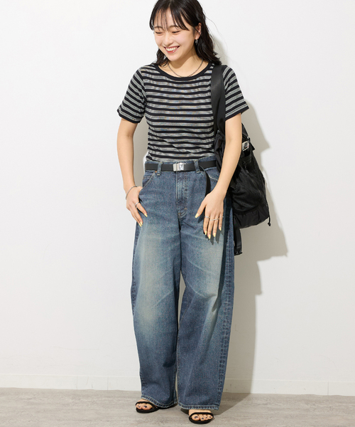 MILLER(ミラー)の「別注【MILLER/ミラー】Tシャツ(Tシャツ/カットソー・レディース・ブラック系その他/ブルー/ボルドー・FREE)」の4枚目の写真