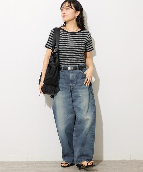 MILLER(ミラー)の「別注【MILLER/ミラー】Tシャツ(Tシャツ/カットソー・レディース・ブラック系その他/ブルー/ボルドー・FREE)」の5枚目の写真