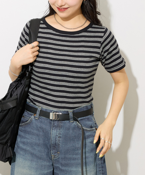 MILLER(ミラー)の「別注【MILLER/ミラー】Tシャツ(Tシャツ/カットソー・レディース・ブラック系その他/ブルー/ボルドー・FREE)」の10枚目の写真