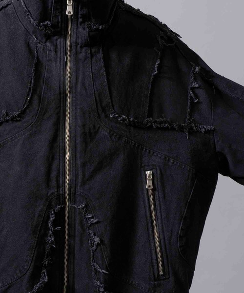 maison special ダークデニム カットアウトジャケット maison special ダークデニム カットアウトジャケット ユニ