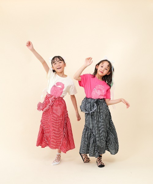 unica(ユニカ)の「NEKOペイントT(Tシャツ/カットソー・キッズ・オフホワイト/ピンク・S/L/XL/M)」の7枚目の写真