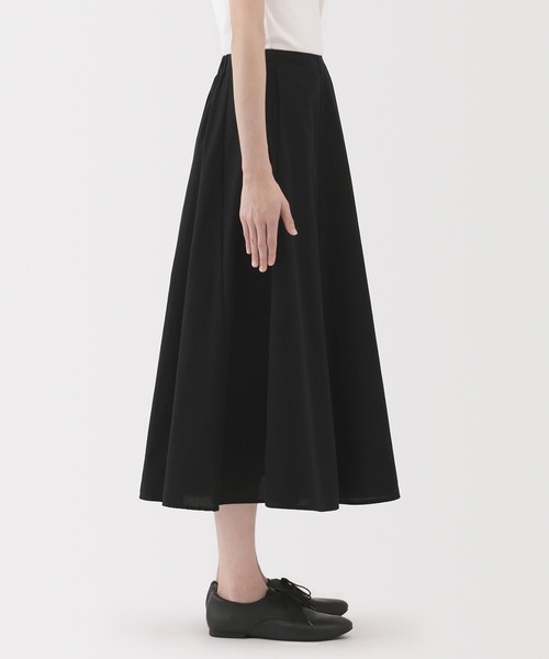 無印良品（ムジルシリョウヒン）の「婦人　涼感フレアスカート（スカート・レディース・ブラック/グレー系/サックスブルー系・S/M/L/XL）」の9枚目の写真