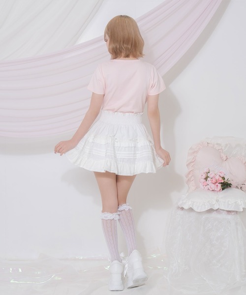 Honey Cinnamon コットンレースギャザースカート セール】コットンレースギャザースカート（スカート）｜Honey