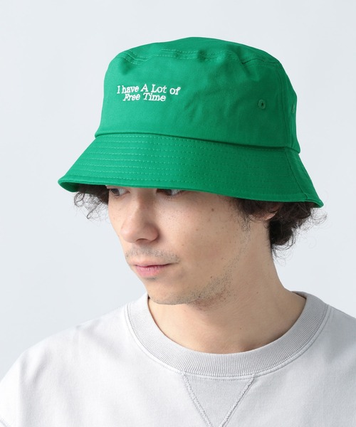BAYFLOW（ベイフロー）の「ウォッシュツイルバケットハット（ハット・メンズ・グリーン/ブラック/ベージュ・FREE）」の3枚目の写真