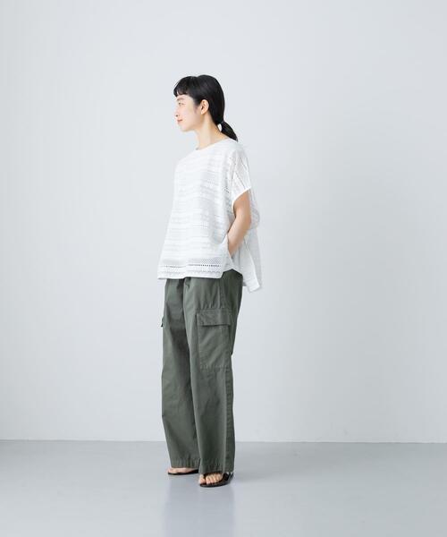 かぐれ(カグレ)の「ユーティリティーイージーパンツ(その他パンツ・レディース・スミクロ/オフホワイト/グリーン系その他・FREE)」の11枚目の写真