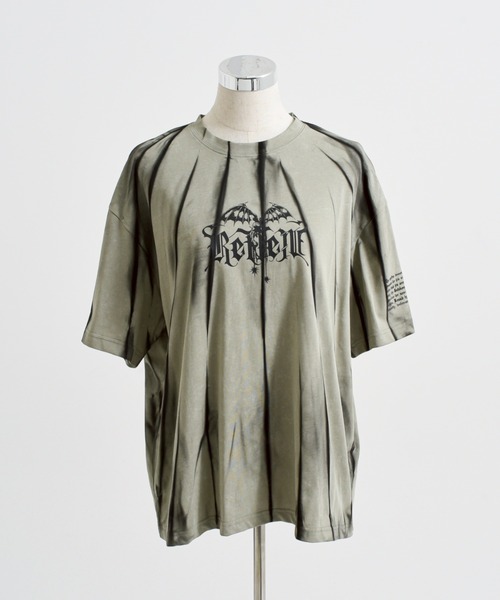 REFLEM(レフレム)の「『REFLEM/レフレム』縛り顔料加工Tシャツ/ハーフスリーブカットソー(Tシャツ/カットソー・レディース・ブルー/ブラック/グリーン・M/XXL)」の7枚目の写真