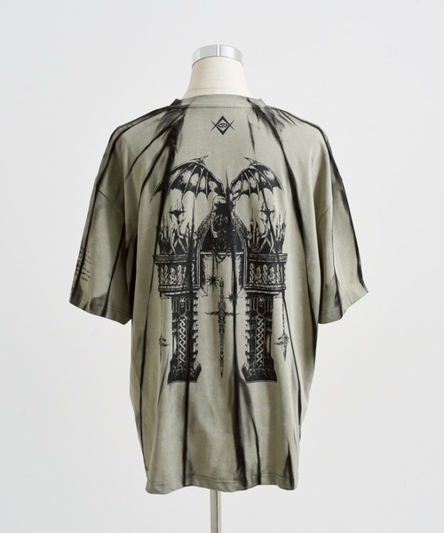 REFLEM(レフレム)の「『REFLEM/レフレム』縛り顔料加工Tシャツ/ハーフスリーブカットソー(Tシャツ/カットソー・レディース・ブルー/ブラック/グリーン・M/XXL)」の9枚目の写真