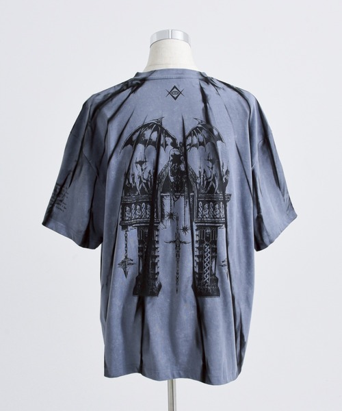 セール】『REFLEM/レフレム』縛り顔料加工Tシャツ/ハーフスリーブ