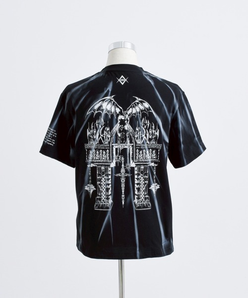 REFLEM/レフレム』縛り顔料加工Tシャツ/ハーフスリーブ
