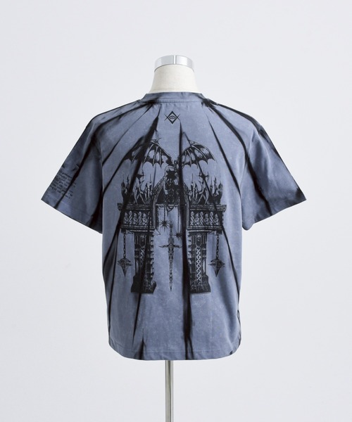 REFLEM/レフレム』縛り顔料加工Tシャツ/ハーフスリーブ