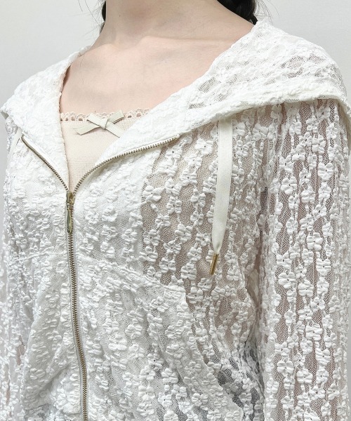 F i.n.t（フィント）の「スカラップレーステレコタンク/ fint　フィント（タンクトップ・レディース・アイボリー/ライトブルー・FREE）」の21枚目の写真