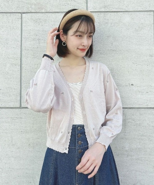 F i.n.t（フィント）の「スカラップレーステレコタンク/ fint　フィント（タンクトップ・レディース・アイボリー/ライトブルー・FREE）」の16枚目の写真