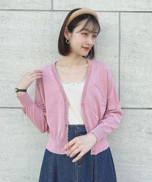 F i.n.t（フィント）の「スカラップレーステレコタンク/ fint　フィント（タンクトップ・レディース・アイボリー/ライトブルー・FREE）」の19枚目の写真