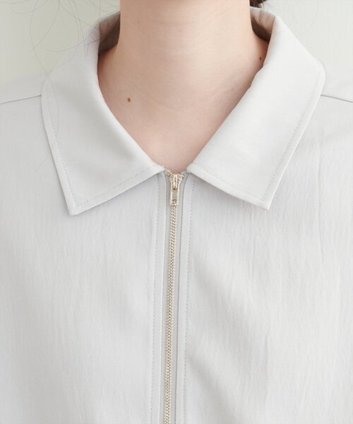 natural couture(ナチュラルクチュール)の「裾ドロストブルゾン(ブルゾン・レディース・アイボリー/イエロー/モカ/その他1・FREE)」の20枚目の写真