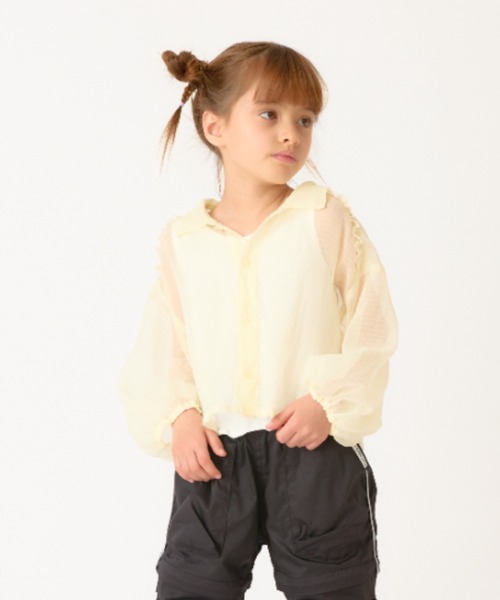 HAKKA KIDS（ハッカキッズ）の「ブラウスタンクトップセット（シャツ/ブラウス・キッズ・イエロー/パープル・120cm/130cm）」の5枚目の写真