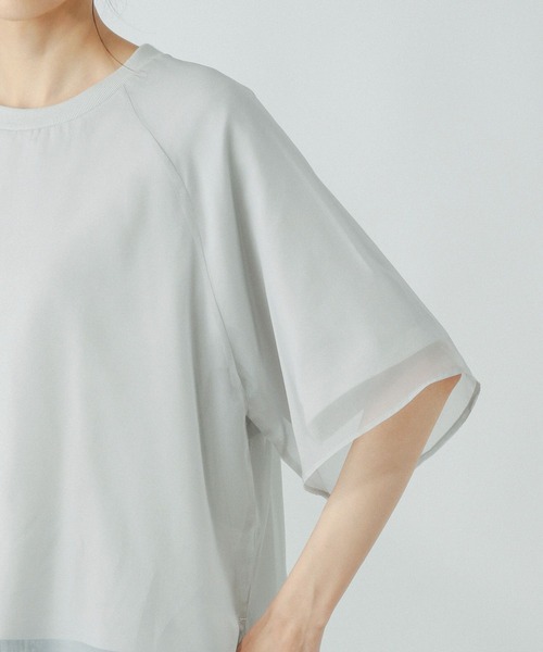 konakaha様送料込み セール】シフォンドッキング7分袖/325954（Tシャツ/カットソー