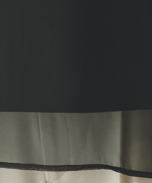 GLOBAL WORK（グローバルワーク）の「シフォンドッキング7分袖/325954（Tシャツ/カットソー・レディース・ブラック/グレイッシュベージュ/アイボリー/ライトグレー・MEDIUM/LARGE）」の14枚目の写真