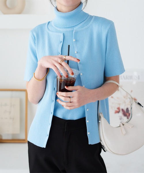 koharubiyoriです タートルネックノースリーブリブニット（ニット/セーター）｜KOBE