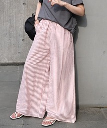 ダブルコットン ワイドパンツ