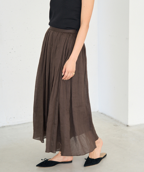 IENA（イエナ）の「ラミータックギャザースカート（スカート）」 - WEAR