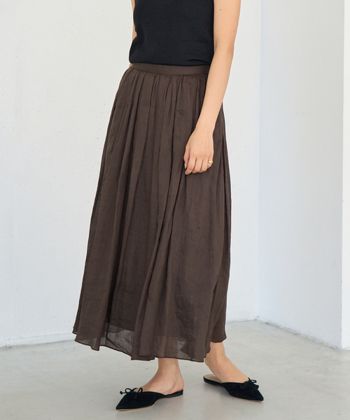 IENA（イエナ）の「ラミータックギャザースカート（スカート）」 - WEAR
