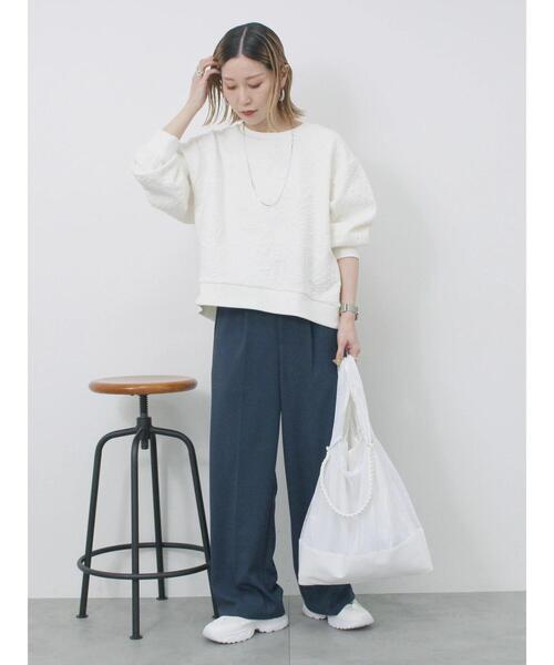 Samansa Mos2 blue（サマンサモスモスブルー）の「マルチWAYメッシュトート（ハンドバッグ・レディース・ブラック/グレー/ホワイト・F）」の7枚目の写真