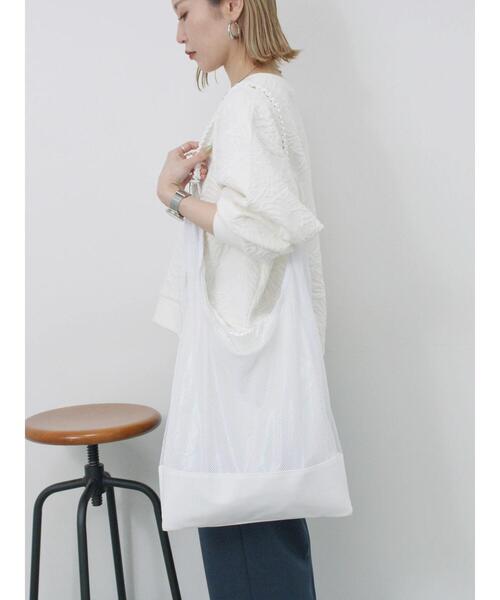 Samansa Mos2 blue（サマンサモスモスブルー）の「マルチWAYメッシュトート（ハンドバッグ・レディース・ブラック/グレー/ホワイト・F）」の9枚目の写真