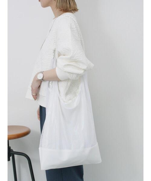 Samansa Mos2 blue（サマンサモスモスブルー）の「マルチWAYメッシュトート（ハンドバッグ・レディース・ブラック/グレー/ホワイト・F）」の10枚目の写真