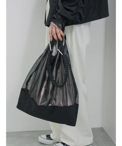 Samansa Mos2 blue（サマンサモスモスブルー）の「マルチWAYメッシュトート（ハンドバッグ・レディース・ブラック/グレー/ホワイト・F）」の18枚目の写真