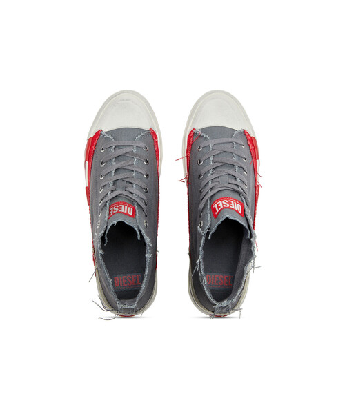 国内直営【DIESEL】S-D-VERSE MID ミッドカットスニーカー送料込 メンズ ミッドカットスニーカー S-D-VERSE MID（スニーカー