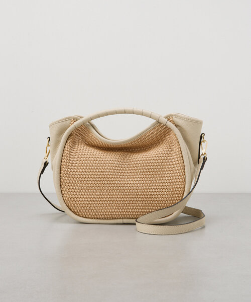 LIVETART（リヴェタート）の「《LIVETART》ラフィアハンドバッグ（トートバッグ・レディース・ブラック/ホワイト・FREE）」の6枚目の写真