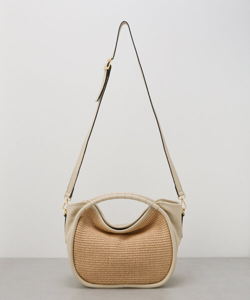 LIVETART（リヴェタート）の「《LIVETART》ラフィアハンドバッグ（トートバッグ・レディース・ブラック/ホワイト・FREE）」の9枚目の写真