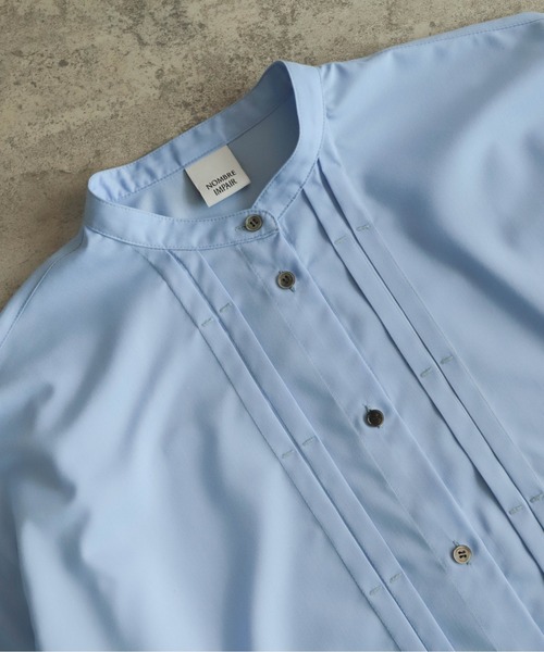 NOMBRE IMPAIR（ノンブルアンペール）の「モダールポリブロード　タックカンヌキブラウス（シャツ/ブラウス・レディース・サックスブルー/イエロー・FREE）」の18枚目の写真