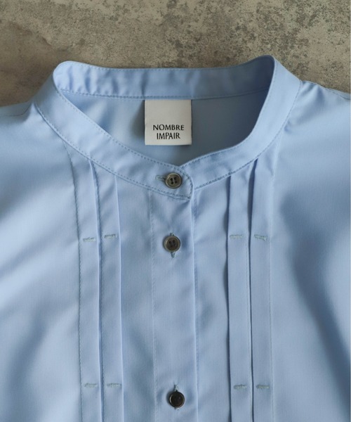 NOMBRE IMPAIR（ノンブルアンペール）の「モダールポリブロード　タックカンヌキブラウス（シャツ/ブラウス・レディース・サックスブルー/イエロー・FREE）」の19枚目の写真