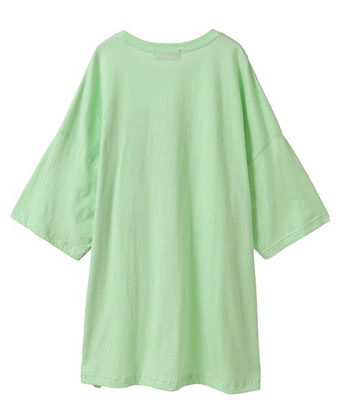 Candy Stripper(キャンディストリッパー)の「RUSH CHICK BIG BIG Tシャツ(Tシャツ/カットソー・レディース・ブラック/オフホワイト/ライトグリーン/ブルー・FREE)」の5枚目の写真