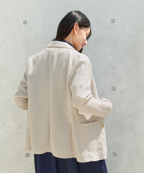 TRUDEA(トルディア)の「メッシュ ダブルボタンジャケット(テーラードジャケット・レディース・ブラック/ベージュ・MEDIUM/LARGE)」の20枚目の写真