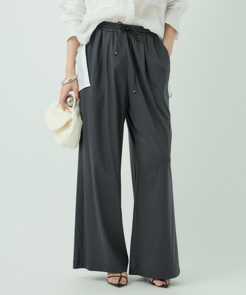 Chaos(カオス)の「Chaos(カオス)/サマーレダールワイドパンツ ◆セットアップ可◆(その他パンツ・レディース・チャコール/モカ・FREE)」の1枚目の写真