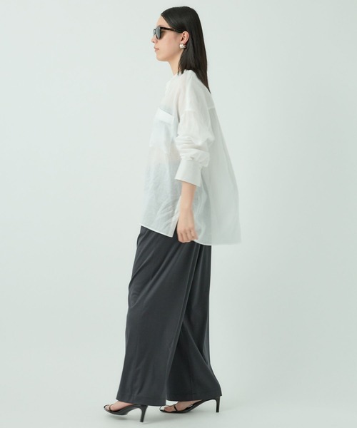 Chaos(カオス)の「Chaos(カオス)/サマーレダールワイドパンツ ◆セットアップ可◆(その他パンツ・レディース・チャコール/モカ・FREE)」の5枚目の写真