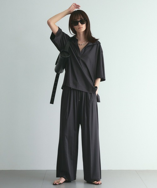 Chaos(カオス)の「Chaos(カオス)/サマーレダールワイドパンツ ◆セットアップ可◆(その他パンツ・レディース・チャコール/モカ・FREE)」の19枚目の写真