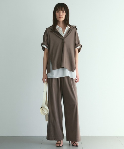Chaos(カオス)の「Chaos(カオス)/サマーレダールワイドパンツ ◆セットアップ可◆(その他パンツ・レディース・チャコール/モカ・FREE)」の22枚目の写真