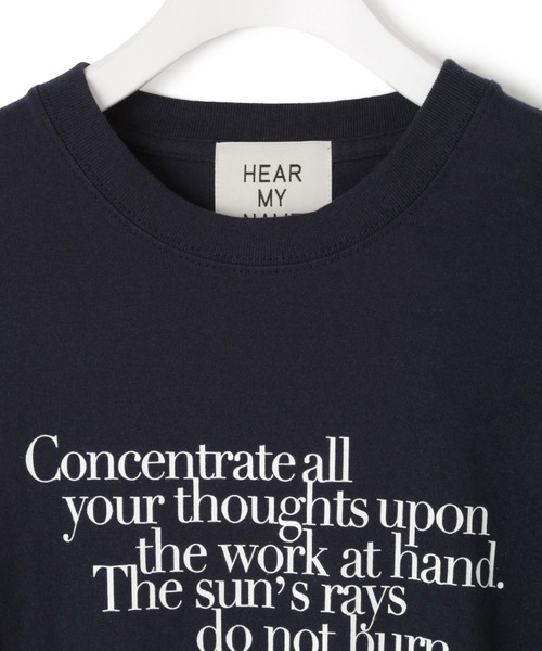HEAR MY NAME（ヒアマイネーム）の「【HEAR MY NAME（ヒア マイネーム）】LS TEE（Tシャツ/カットソー・レディース・ホワイト/ネイビー・FREE）」の12枚目の写真