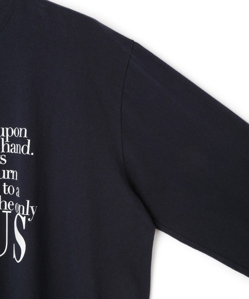 HEAR MY NAME（ヒアマイネーム）の「【HEAR MY NAME（ヒア マイネーム）】LS TEE（Tシャツ/カットソー・レディース・ホワイト/ネイビー・FREE）」の13枚目の写真