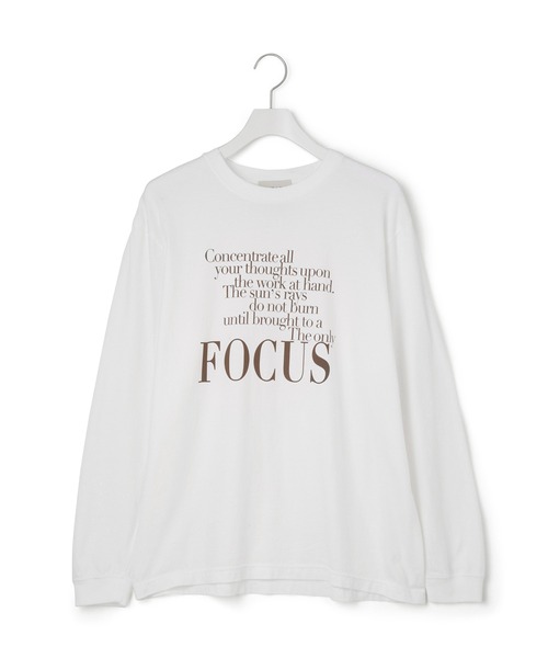 HEAR MY NAME（ヒアマイネーム）の「【HEAR MY NAME（ヒア マイネーム）】LS TEE（Tシャツ/カットソー・レディース・ホワイト/ネイビー・FREE）」の20枚目の写真