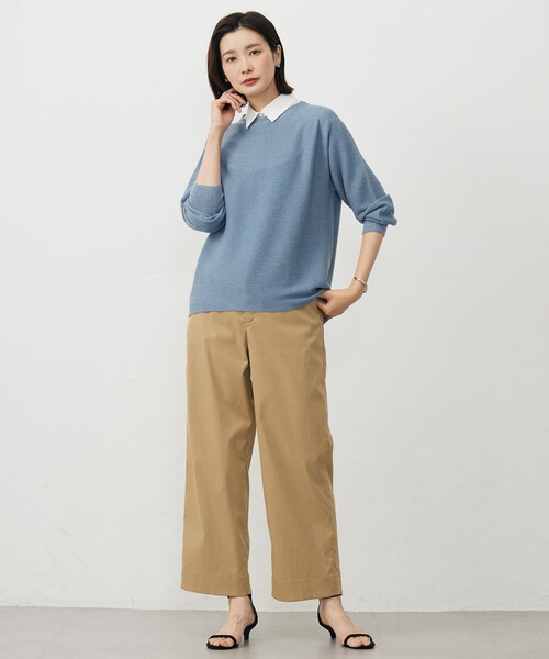 J.PRESS(ジェイプレス)の「【洗える・接触冷感・撥水・UVカット】タスランチノ パンツ(チノパンツ・レディース・ベージュ系/黄土色系・9/7/13/11)」の20枚目の写真