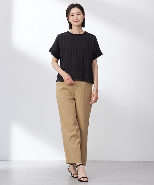 J.PRESS(ジェイプレス)の「【洗える・接触冷感・撥水・UVカット】タスランチノ パンツ(チノパンツ・レディース・ベージュ系/黄土色系・9/7/13/11)」の21枚目の写真