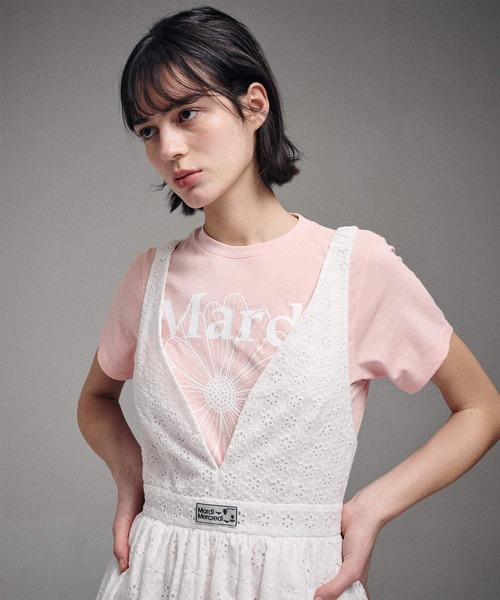 ●Mardi Mercredi● MAXI DRESS V NECK EYELET MAXI DRESS V NECK EYELET（ドレス）｜Mardi Mercredi（マルディ