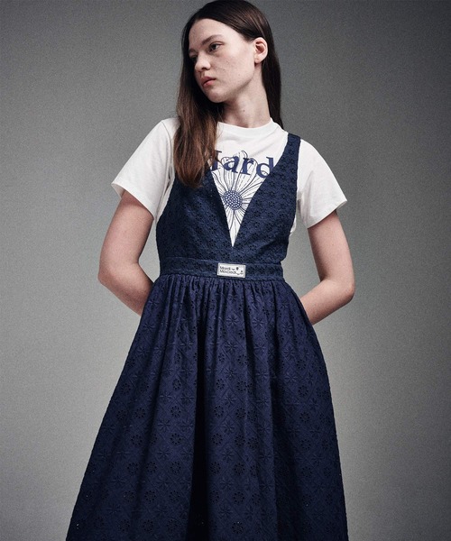 MAXI DRESS V NECK EYELET（ドレス）｜Mardi Mercredi（マルディ