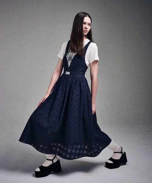 ワンピース MARDI MERCREDI MAXI DRESS V NECK STRIPE KS129 MARDI MERCREDI MAXI DRESS V NECK STRIPE KS129 (Mardi